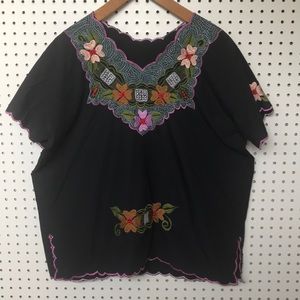 Mexican embroidered top